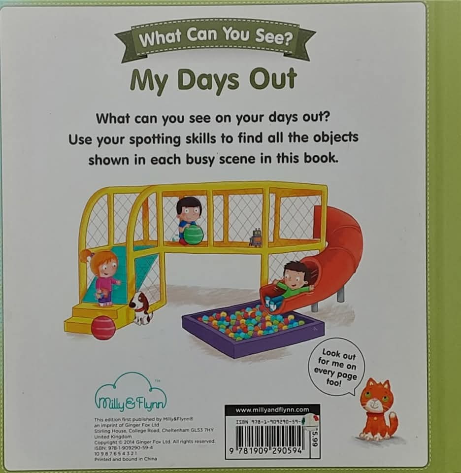 BOARD BOOK** 🍅🍓WHAT CAN YOU SEE? MY DAYS OUT