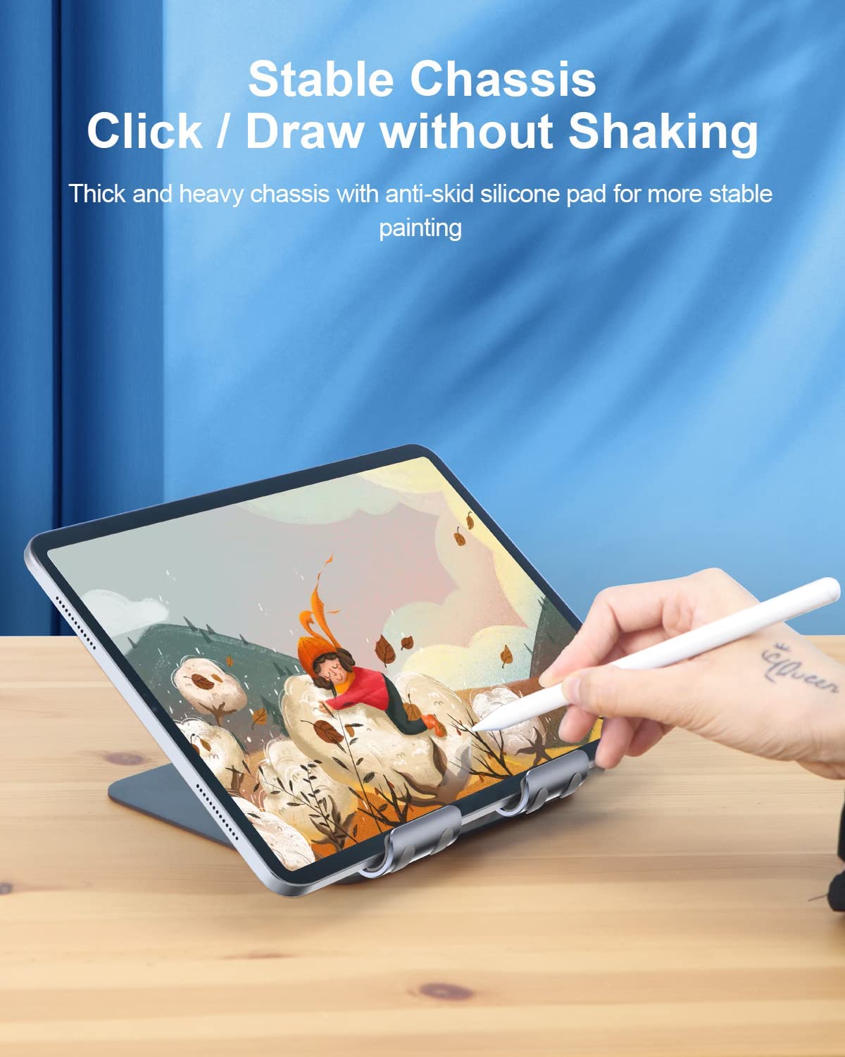 [ออกใบกำกับภาษีได้]พร้อมส่งจาก กทม Hagibis ips01 แท็บเล็ตขาตั้งขาตั้ง iPad แบบปรับความสูงอลูมิเนียมสำหรับ iPad Pro 9.7, 10.5, 12.9 Air Mini Kindle สวิทช์