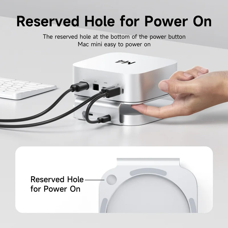 [ออกใบกำกับภาษีได้]พร้อมส่งจาก กทม Hagibis Mac mini M4 Hub with Enclosure