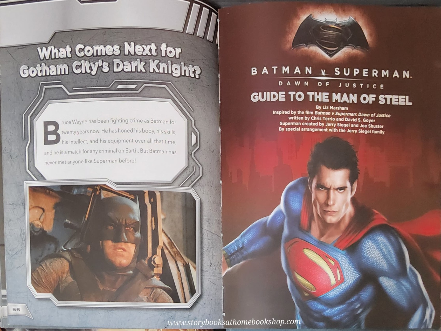 หนังสือนิทานปกแข็ง* 🍓🍓BATMAN vs SUPERMAN DAWN OF JUSTICE HANDBOOK