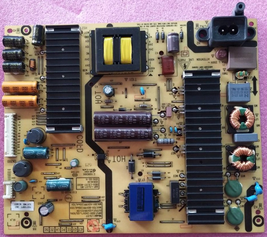 ซับพลายทีวี สกายเวิร์ท SKYWORTHของแท้มือสองถอดจากเครื่อง ใช้กับรุ่น 49E3000 พาร์ท 5800-L5L017-W000