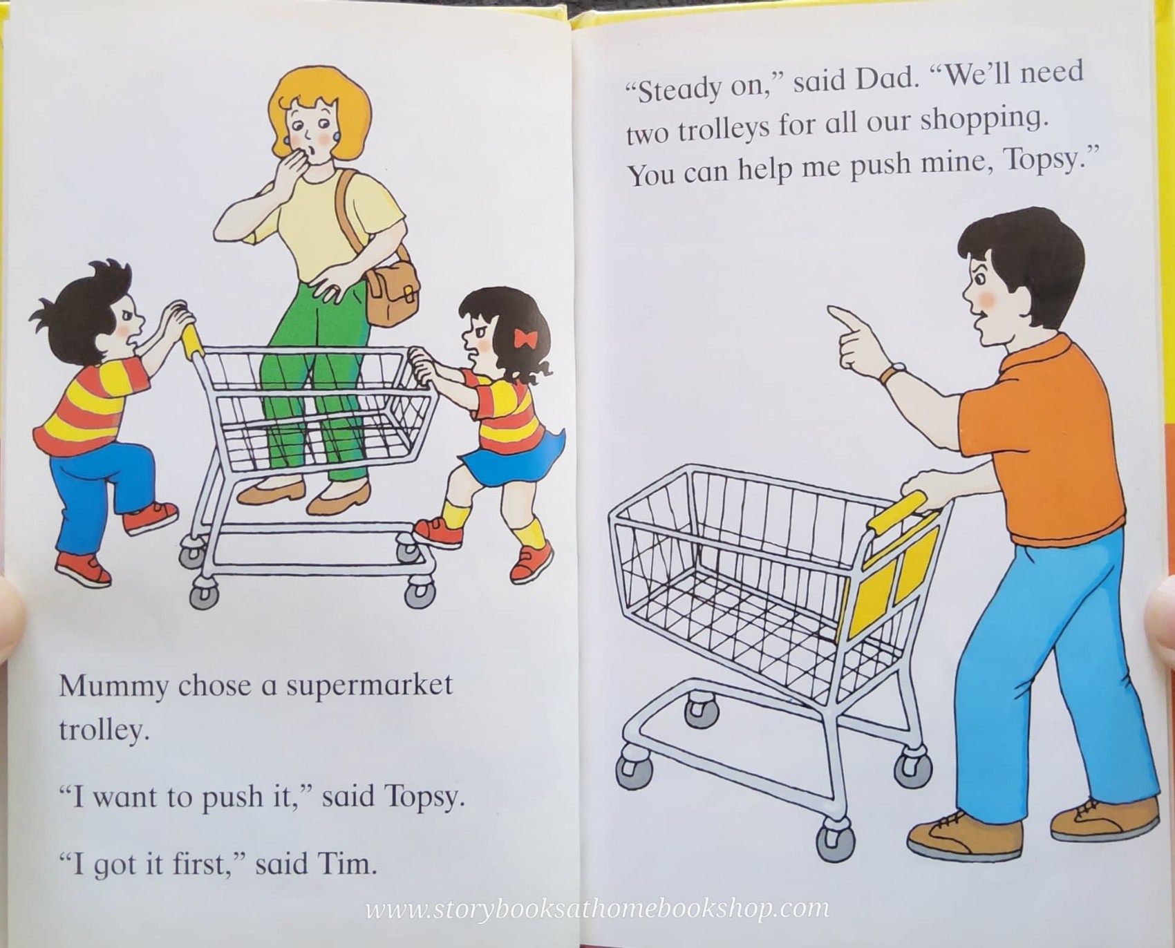 หนังสือนิทานปกแข็ง** 🍅🍓TOPSY+TIM LITTLE SHOPPERS