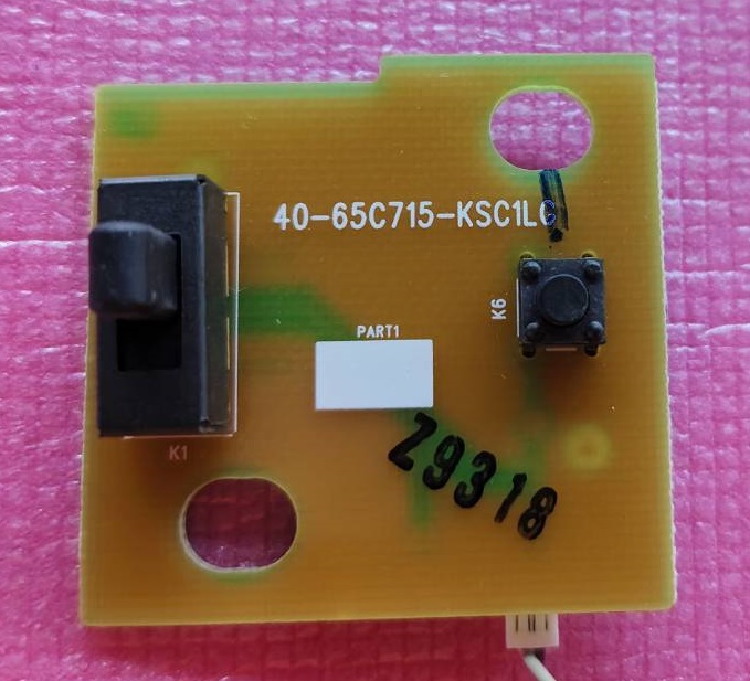 ตัวรับสัญญาณ รีโมทย์ TCL (ทีซีแอล) ของแท้ถอดจากเครื่อง รุ่น 43LINE TV พาร์ท40-65C715-KSC1LG