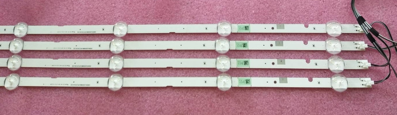 หลอดแบคไลน์ทีวี ซัมซุง SAMSUNG ของแท้ถอดจากเครื่อง รุ่นUA43T6000AK 1ชุด 4แถว6ชิ้น