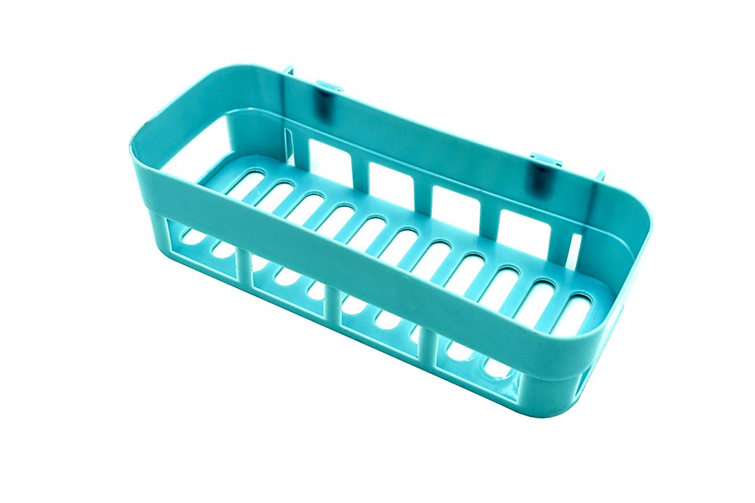 Shower caddy ชั้นวางของในห้องน้ำ พลาสติก ติดผนัง 9x25x6 cm