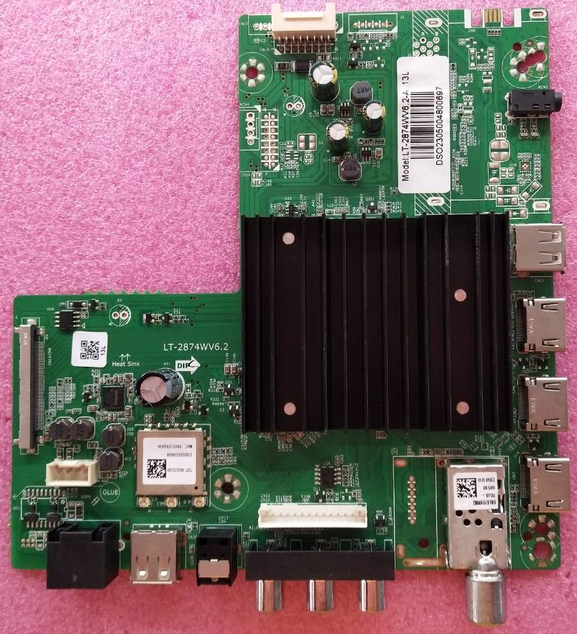 เมนบอร์ดทีวีอะโคเนติค ACONATIC ของแท้ถอดจากเครื่อง ใช้กับรุ่น 43US200AN พาร์ทLT-2874WV6.2-A เวอร์ชั่นทีคอน HV430QUBF70