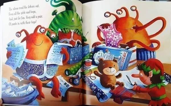 หนังสือนิทานปกอ่อน 🍅🍓Aliens Love Panta Claus