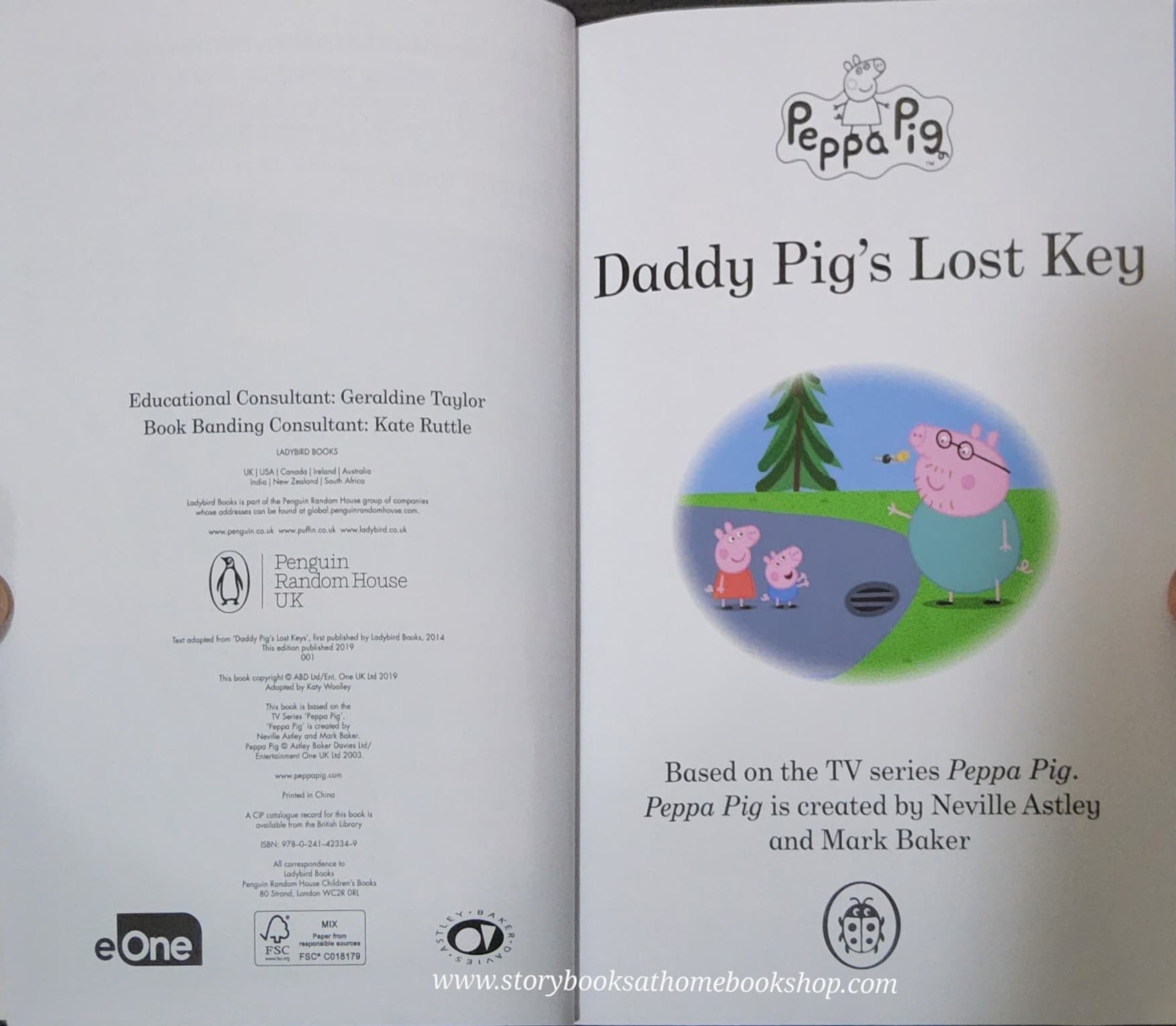 หนังสือนิทานปกอ่อน** 🍓🍓 READ IT YOURSELF LEVEL1:PEPPA PIG DADDY PIG'S LOST KEY