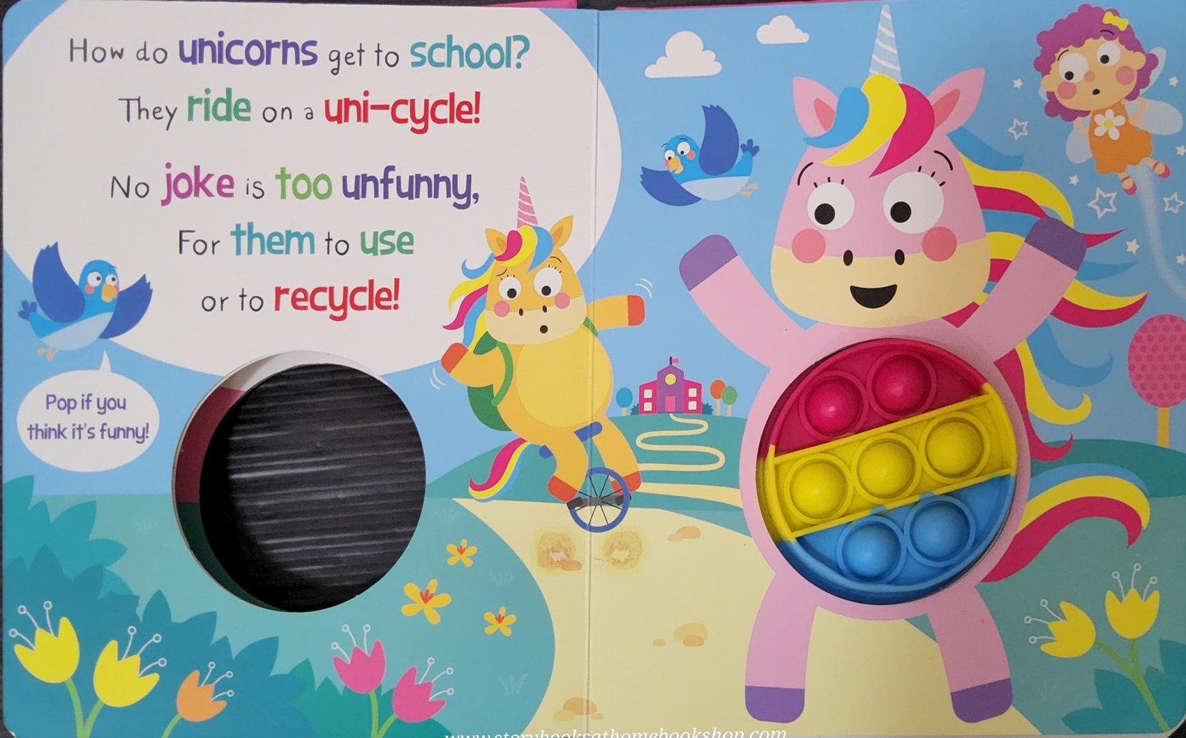 BOARD BOOK** ð
ð
UNICORNY FOREVER! PUSH&POP READ ALOND FUN