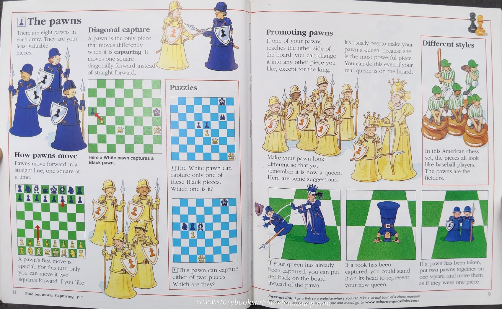 KNOWLEDGE BOOK** 🍅🍓USBORNE STARTING CHESS WITH INTERNET LINKS