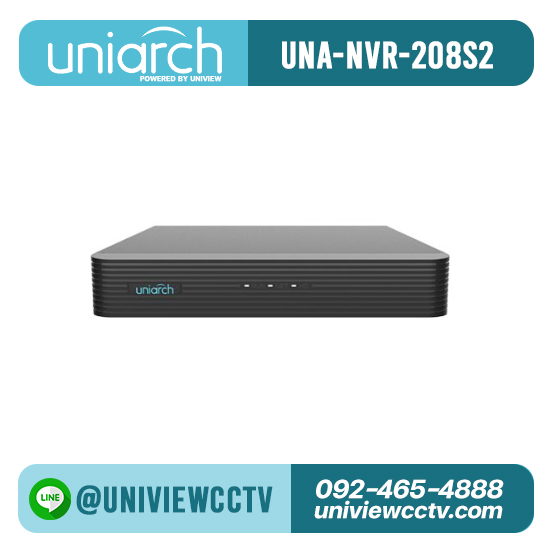เครื่องบันทึก UNIARCH รุ่น NVR-208S2 จำนวน 8 ช่อง