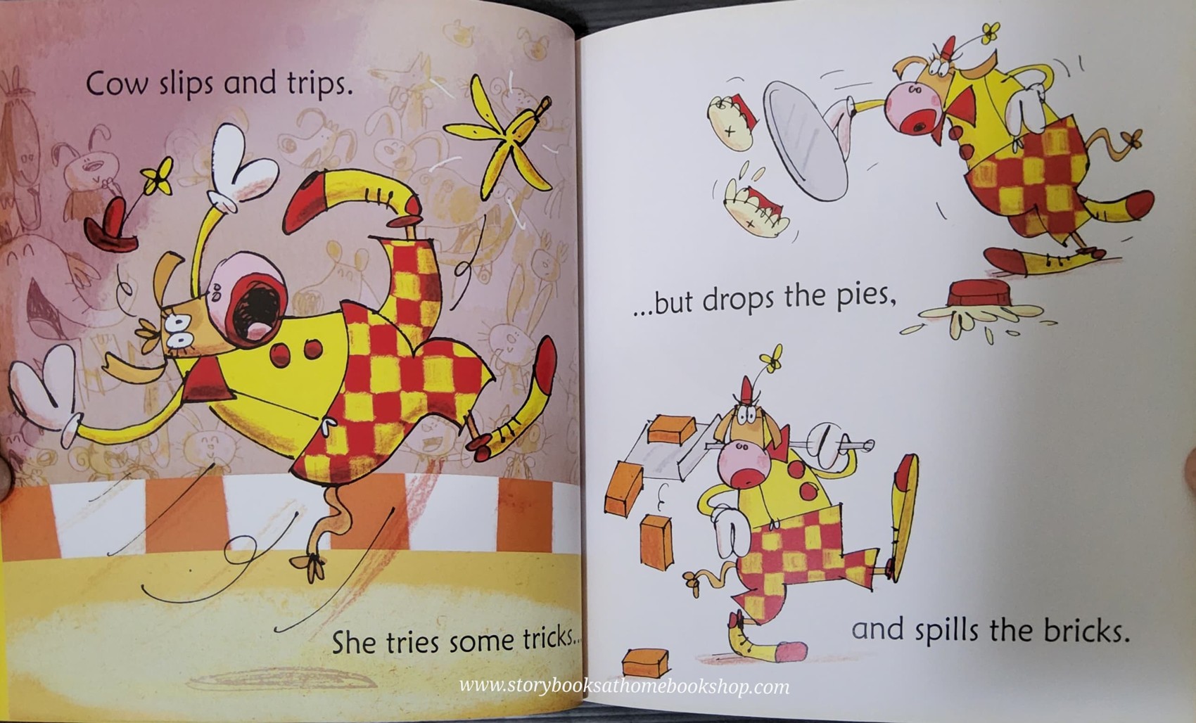 หนังสือนิทานปกอ่อน** ♥️USBORNE PHONICS READERS:COW TAKES A BOW