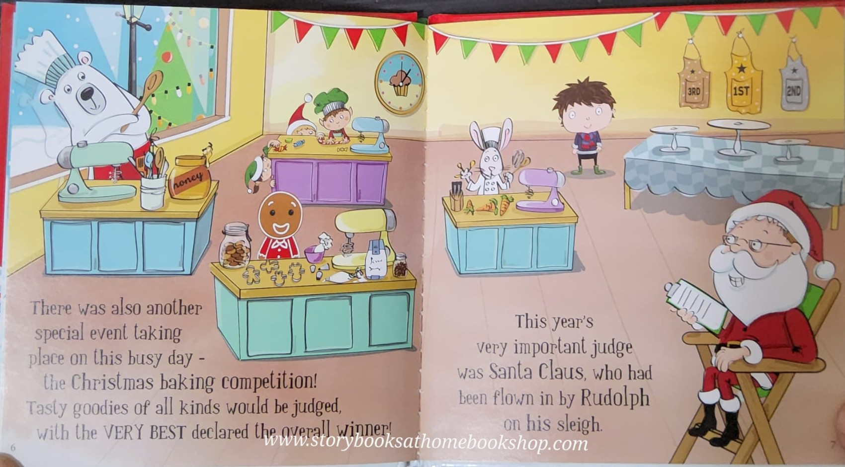 หนังสือนิทานปกแข็ง** 🍅🍅FINLEY HELPS THE GINGERBREAD BOY