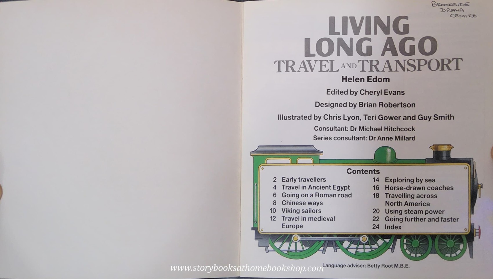 KNOWLEDGE BOOK** ð
ð
LIVING LONG AGO TRAVEL AND TRANSPORT