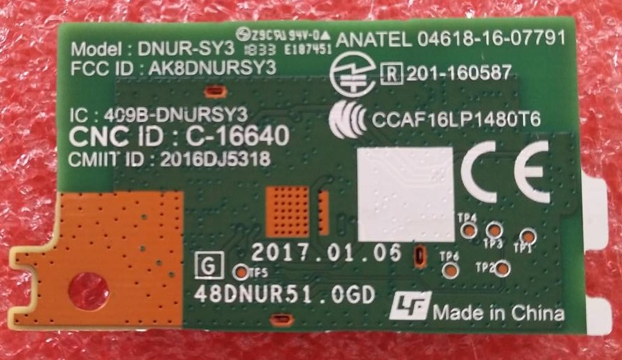 ตัวรับสัญญาน WIFI ทีวีโซนี่ SONY ของแท้ถอดจากเครื่อง KD-43X7000F