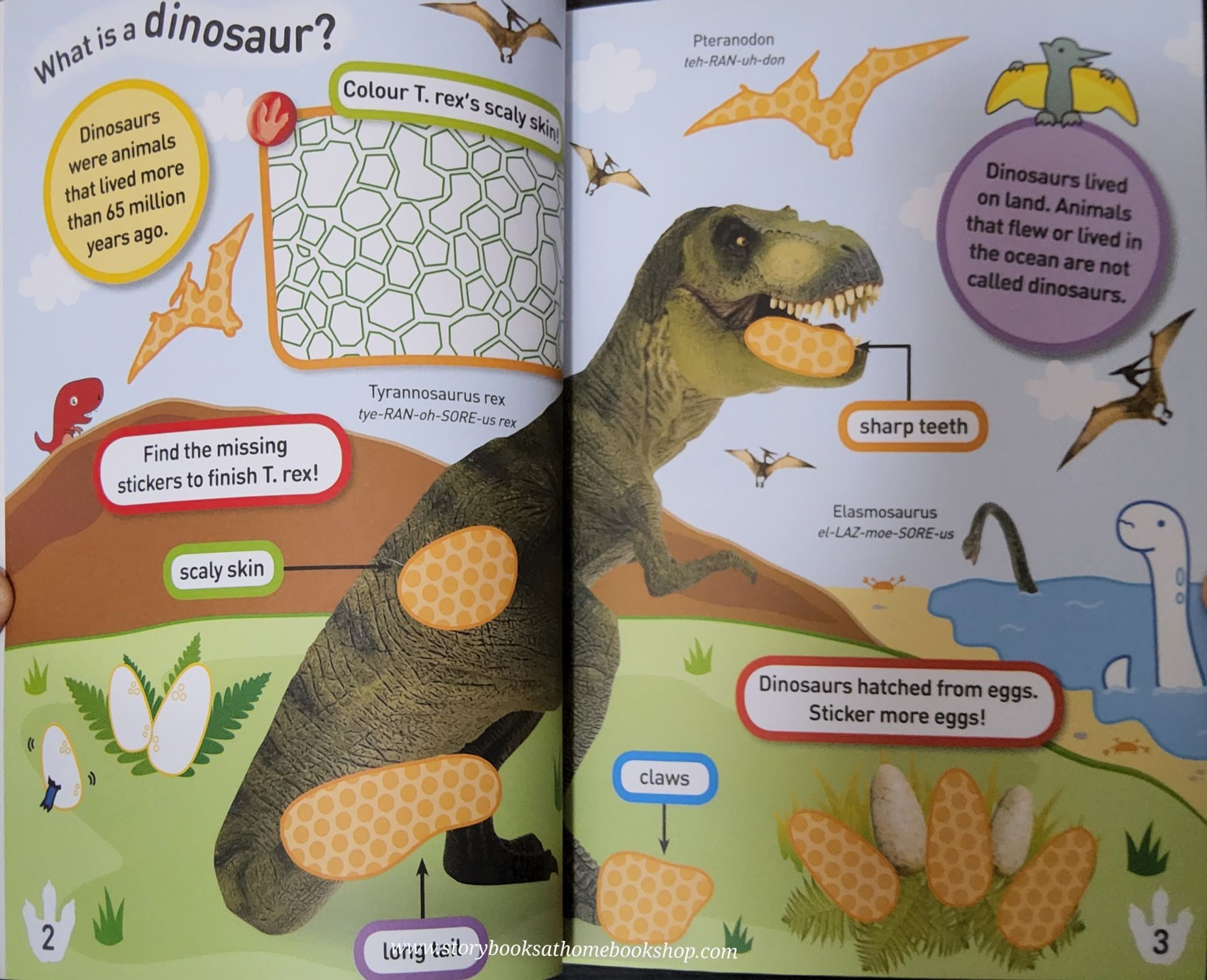 KNOWLEDGE ACTIVITIES BOOK** ♥️NATIONAL GEOGRAPHIC KIDS: DINOS STICKER ACTIVITY BOOK (OVER 1000 STICKERS)