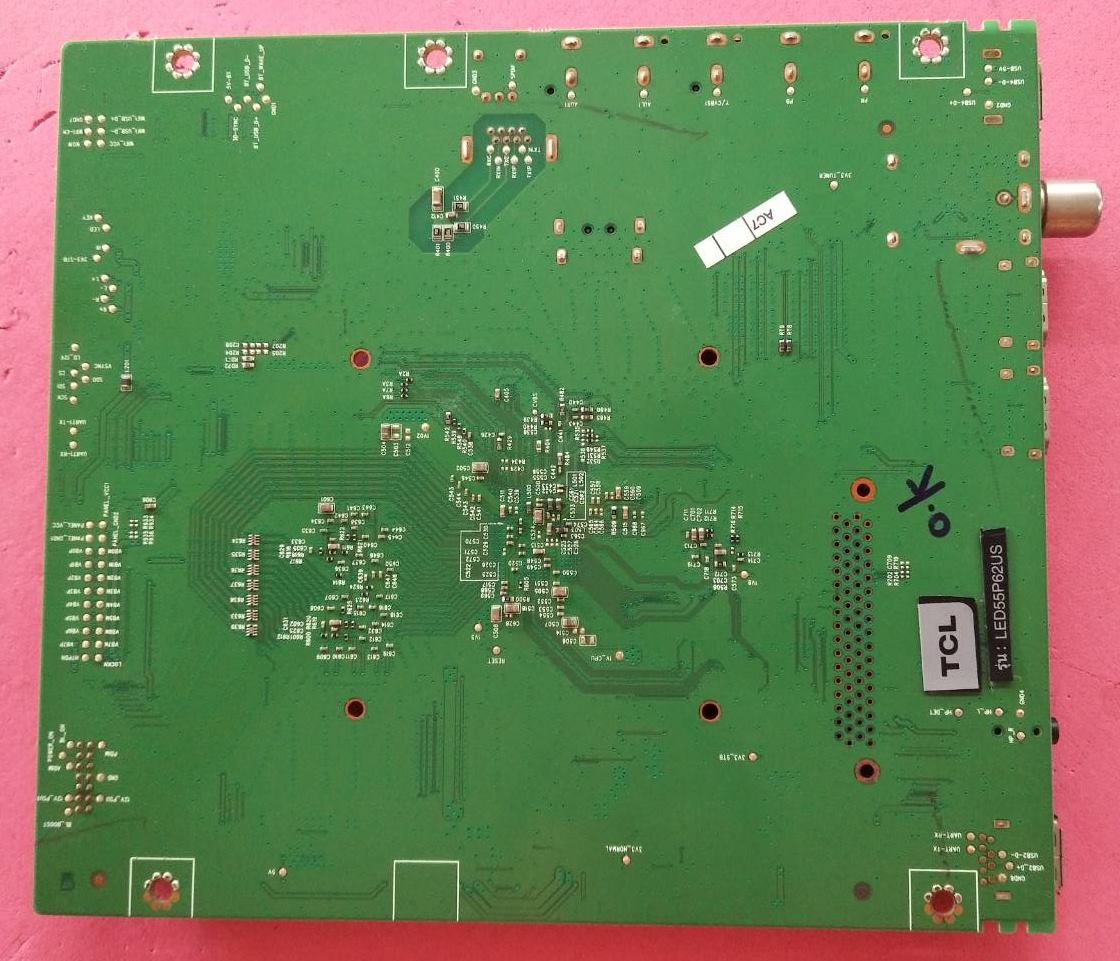 เมนบอร์ดTCL (ทีซีแอล) ของแท้ถอดจากเครื่อง รุ่นLED55P62US :40-MS86D2-MAA2HG เบอร์ทีคอนST5461D07-8-C-1