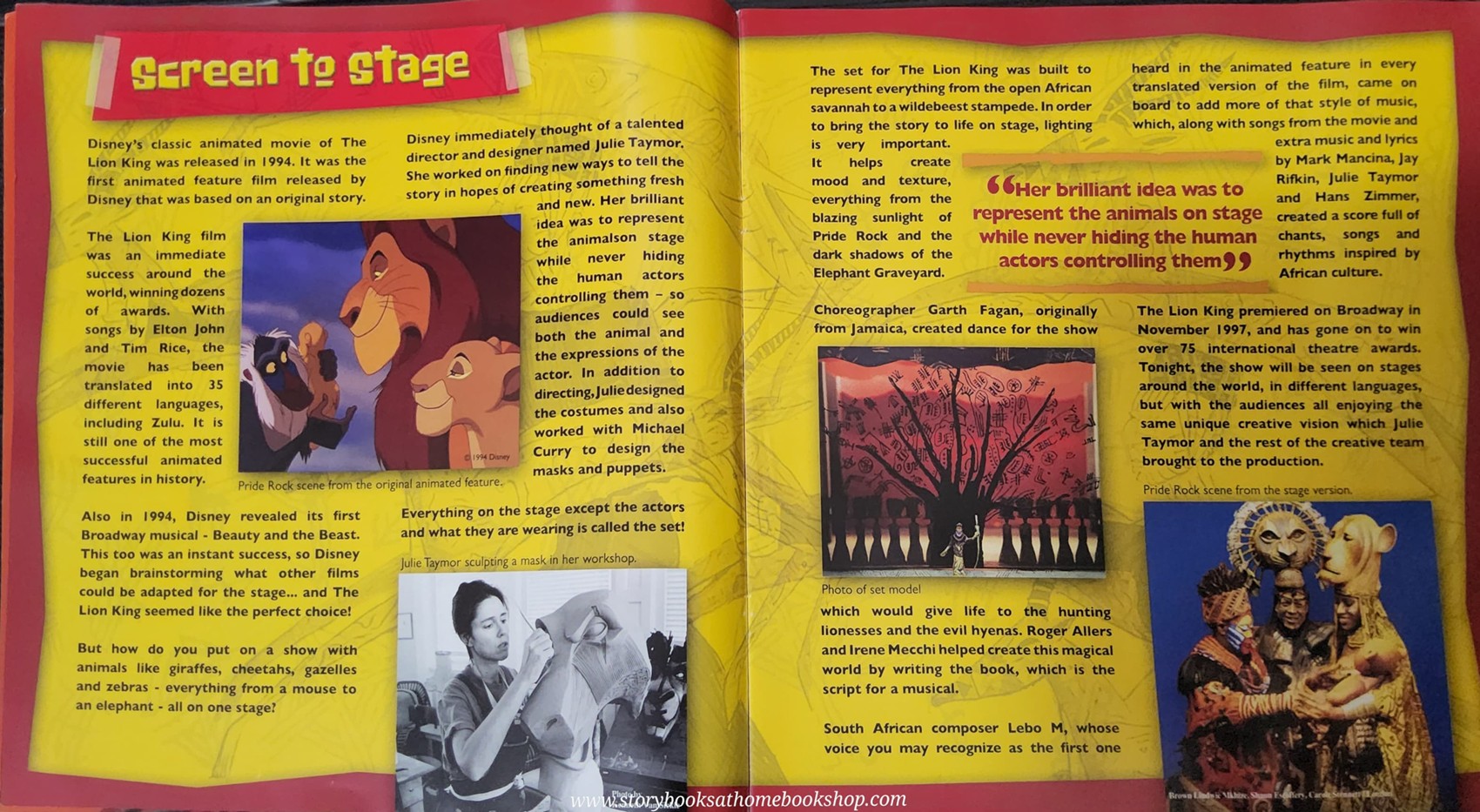 หนังสือปกอ่อน** 🍅🍓DISNEY PRESENT THE LION KING