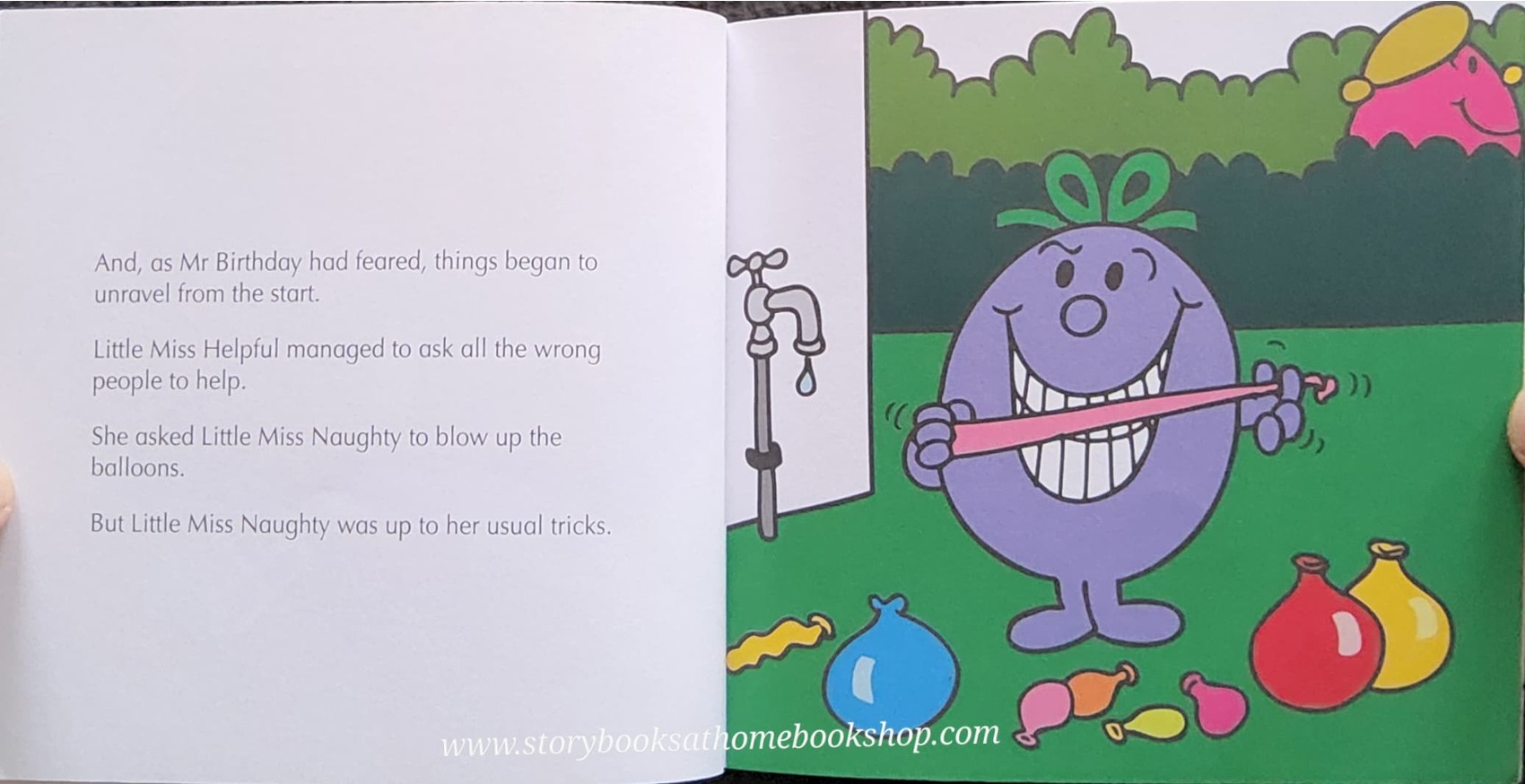 หนังสือ Bestseller Small book** **หนังสือนิทานปกอ่อน** 👉LITTLE MISS&MR.MEN👍 🍅🍅MR.MEN BIRTHDAY PARTY by Roger Hargreaues