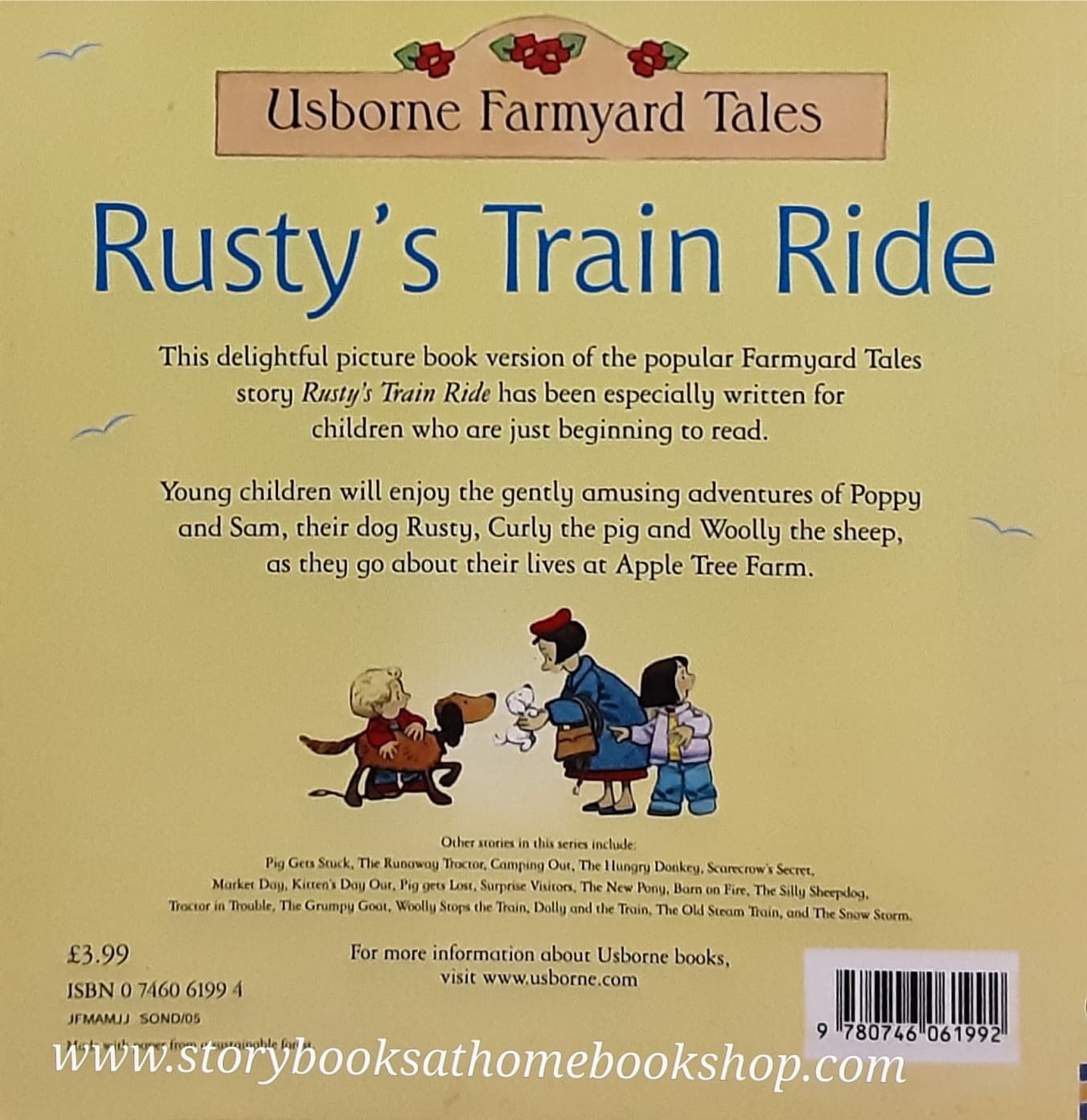 หนังสือนิทานปกอ่อน** ♥️USBORNE FARMYARD TALES: RUSTY'S TRAIN RIDE♥️