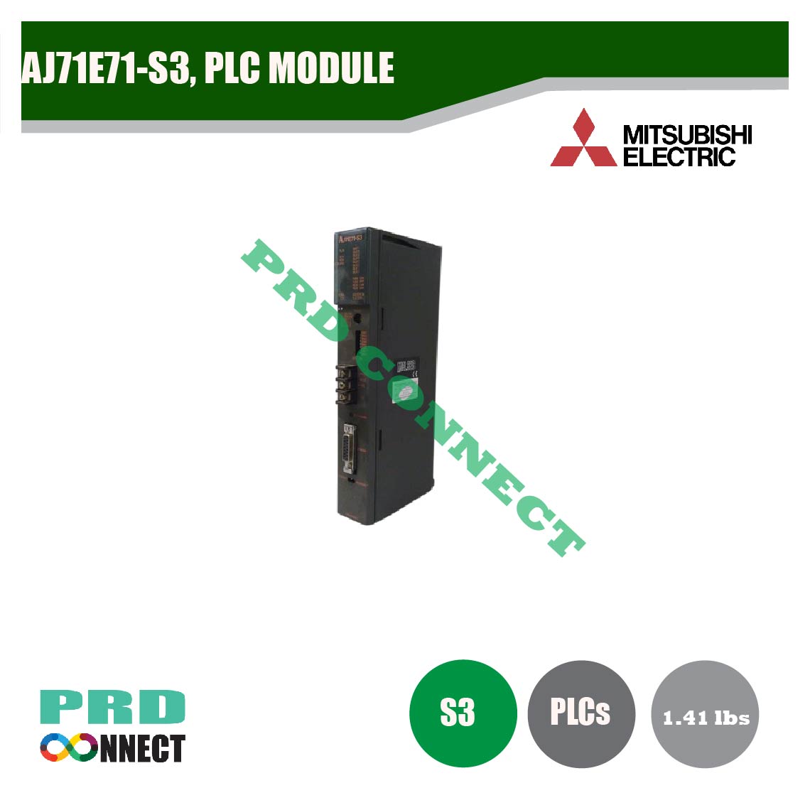 AJ71E71-S3, PLC MODULE, MITSUBISHI