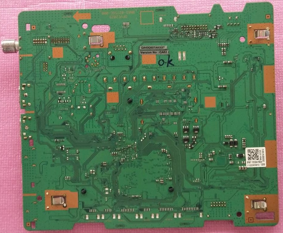 เมนบอร์ดทีวี ซัมซุง Samsung อะไหล่แท้/มือสองพร้อมใช้งาน พาร์ท BN94-15733Dใช้กับรุ่นQA43Q60TAKXXT (ใช้กับเวอร์ชั่นCA02 เท่านั้น)