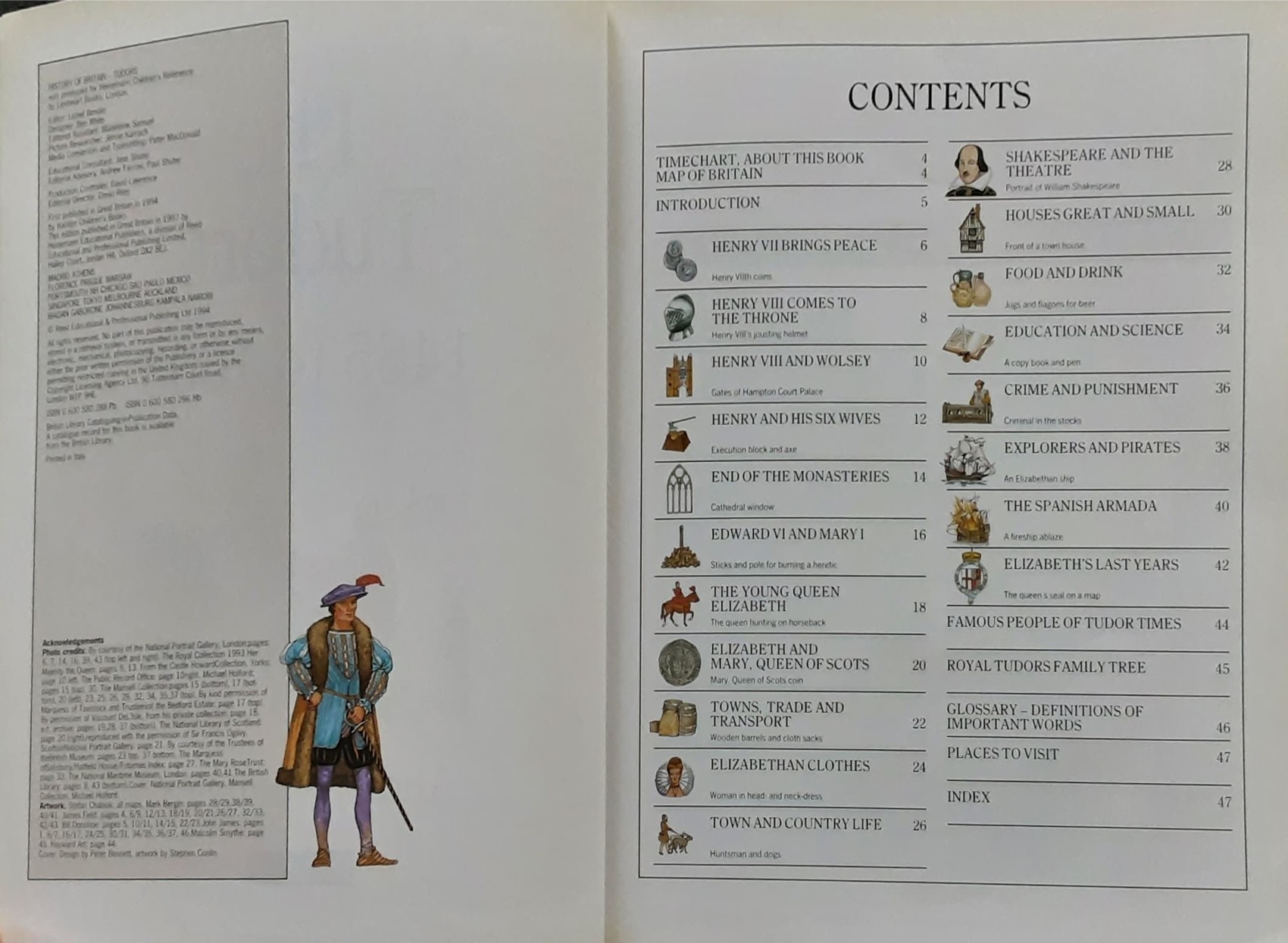 Knowledge Book ความรู้ ภาษาอังกฤษ 🍅🍓History of Britain The Tudors/Used สภาพ 80-90%