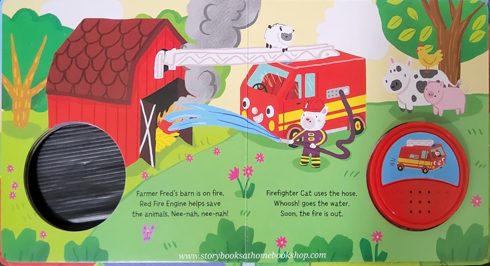 SOUND BOARD BOOK** 🍅🍓THE RED FIRE ENGINE