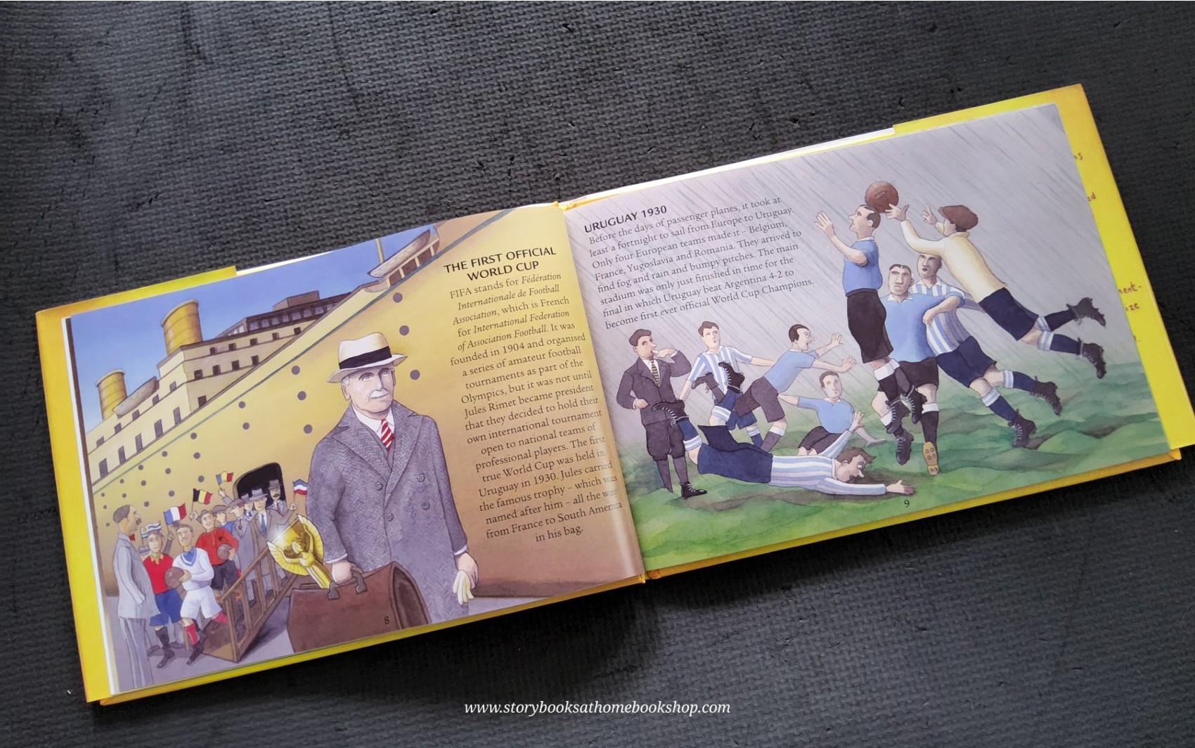 หนังสือนิทานปกแข็ง** 🍅🍅THE STORY OF THE WORLD CUP BY RICHARD BRASSEY