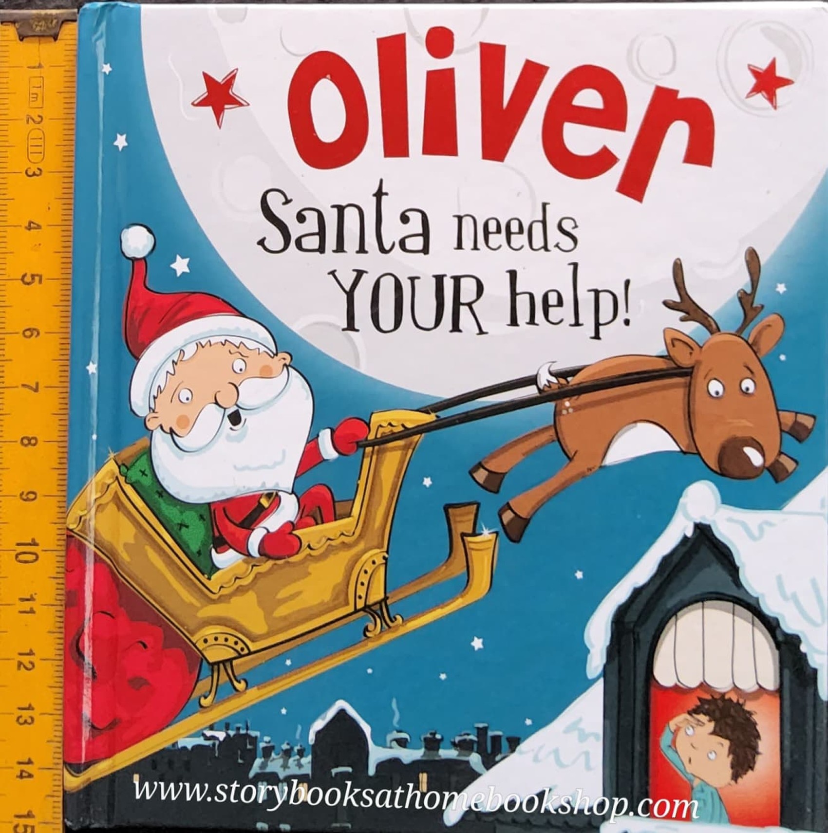 หนังสือนิทานปกแข็ง** 🍅🍅OLIVER SANTA NEEDS YOUR HELP!