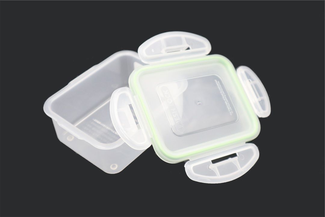 Food Container กล่องถนอมอาหารพลาสติก JP Quality 220ml 10x11x5cm สีเขียว 216 Green