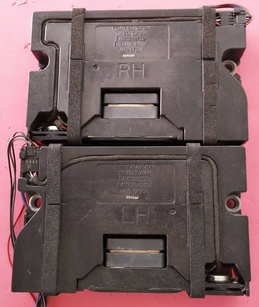 ลำโพงทีวีแอลจี LG ของแท้ถอดจากเครื่อง รุ่น 55EC930T พาร์ท EAB63269501 EAB63269502