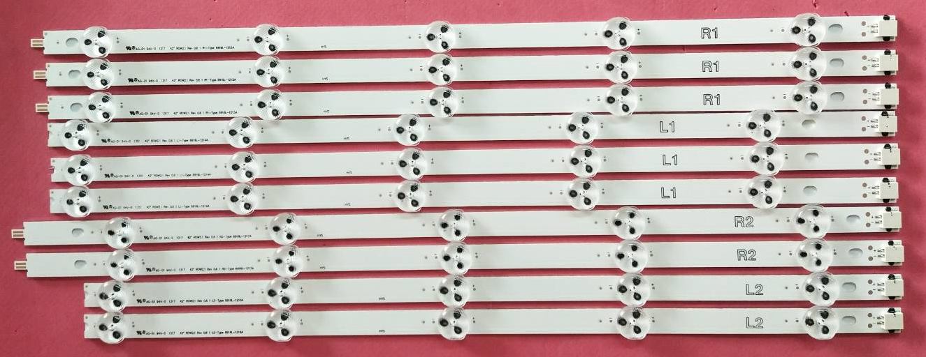 หลอดแบล็คไลท์LG ใหม่โรงงาน รุ่น42LN5120 42LN5710T 42LN570T 42LN549C 42LA6200 42LA623T 42LN5400 42LA6130 5แถว(10ชิ้น)