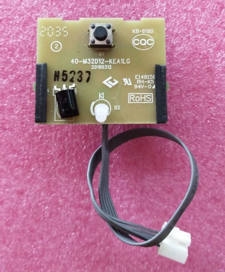 ตัวรับรีโมทย์ทีวี ทีซีแอล TCL ของแท้ถอดจากเครื่อง รุ่นLED32S6500 พาร์ท40-M32D12-KEA1LG