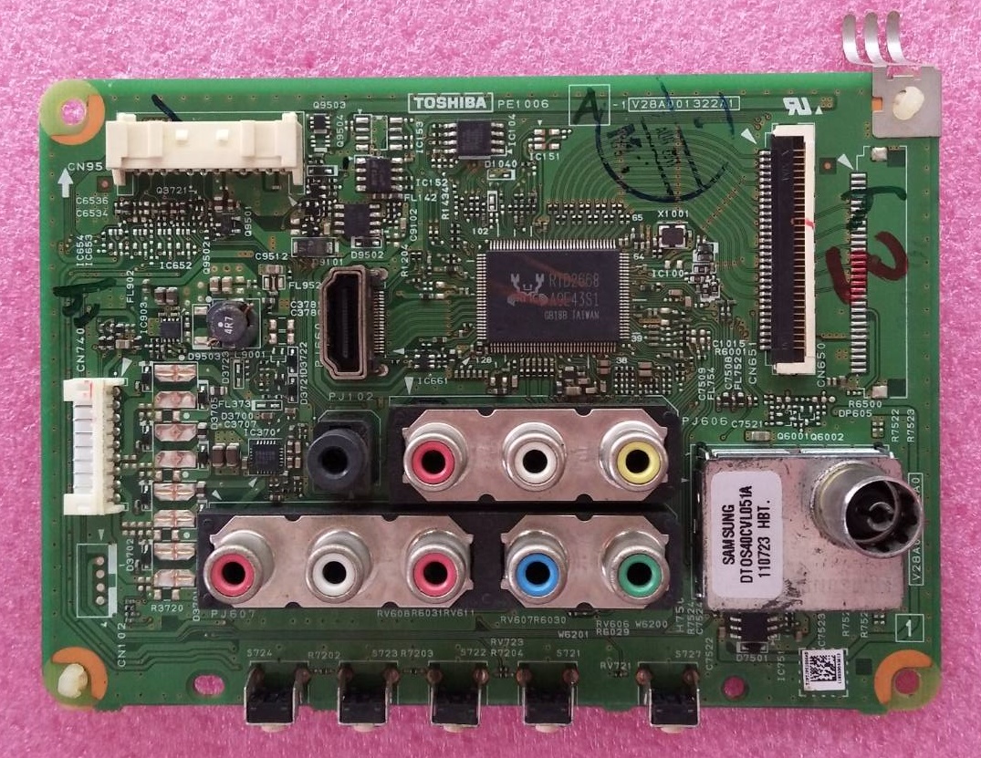 TOSHIBA Main Board TOSHIBA (เมนบอร์ด โตชิบา) อะไหล่แท้/ของถอด ใช้กับรุ่น 24HV10T