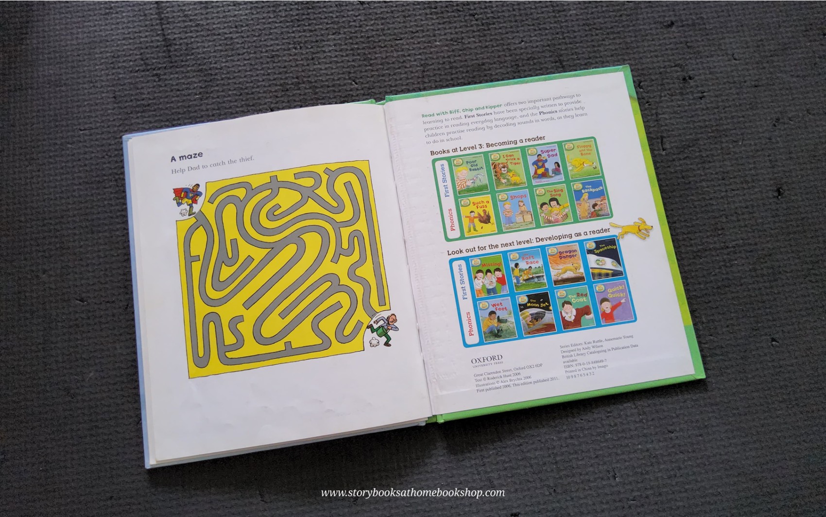 หนังสือนิทานปกแข็ง** 🍅🍅READ WITH BIFF,CHIP&KIPPER: SUPER DAD FIRST STORIES LEVEL3