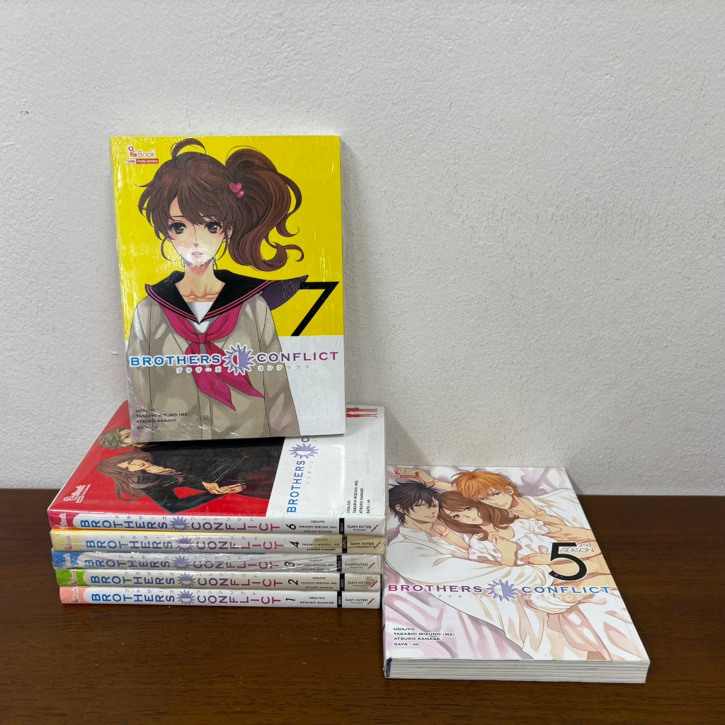 [LIGHT NOVEL] BROTHERS CONFLICT ภาค 1 เล่ม 1-7 จบ ขาดเล่ม 5+ภาค 2 เล่ม 5 ... Kanase Atsuko, Udajo เขียน (มือสอง)
