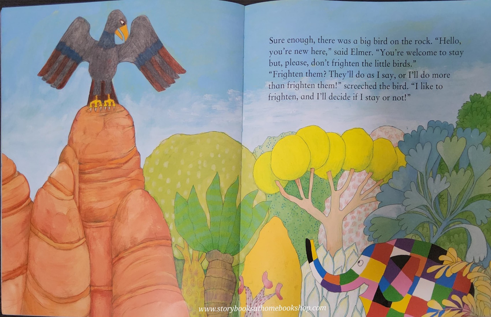 หนังสือนิทานปกอ่อน** 🍅🍅ELMER AND THE BIG BIRD BY DAVID MCKEE