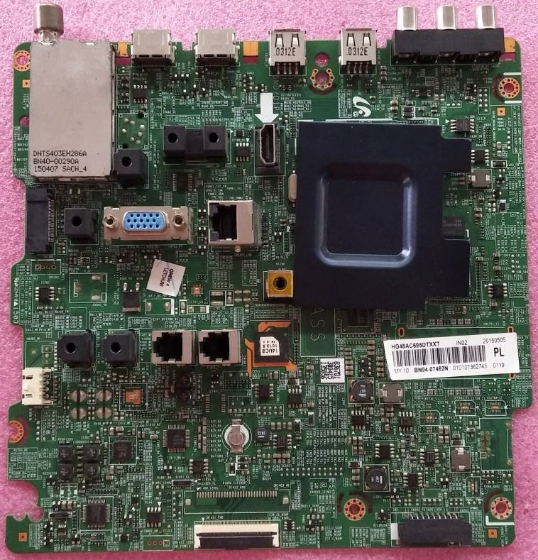 เมนบอร์ดทีวีซัมซุง Samsung อะไหล่มือสองพร้อมใช้งาน รุ่น HG40AC695DK HG40AC695DT HG48AC695DK HG48AC695DT พาร์ท BN94-07462N BN94-07462M BN94-07590P