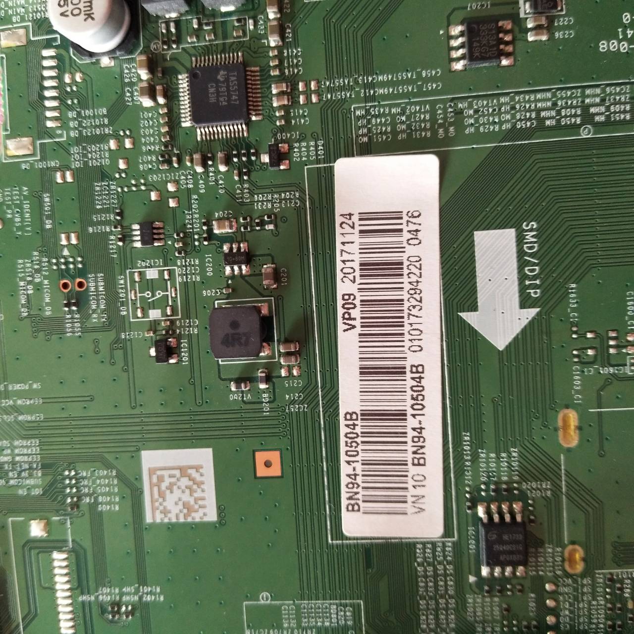 เมนบอร์ดทีวีซัมซุง/อะไหล่ทีวีซัมซุง(Mainboard TV SAMSUNG) ของแท้ถอดจากเครื่อง รุ่น UA43M5500AK UA49M6300AK UA55M6300AK UA49M5500AK UA55M5500AK ใช้ได้กับพาร์ทที่ระบุไว้ด้านล่าง)