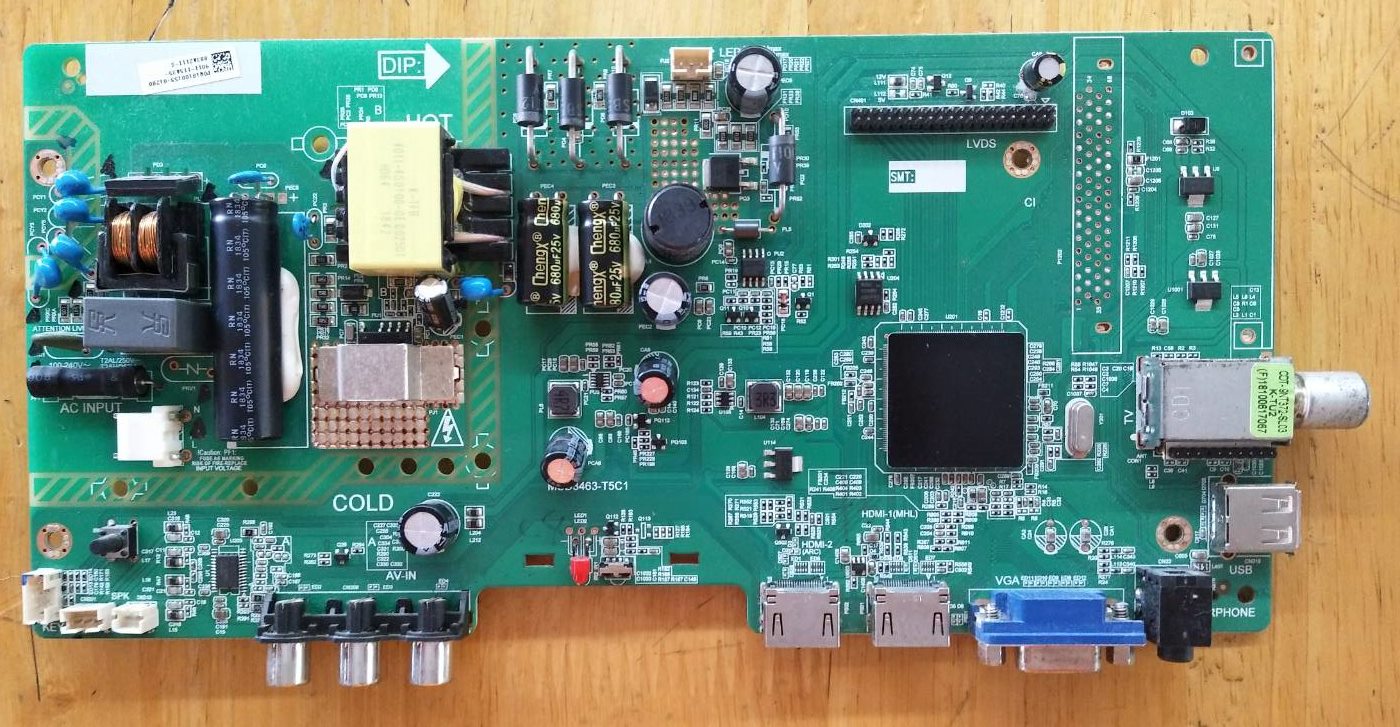 วันบอร์ดเมนบอร์ดทีวีฟิลลิปส์ อะไหล่แท้/มือสองพร้อมใช้งาน ใช้กับรุ่น 32PHT4002S/67 เบอร์จอ LSC320AN10-H03