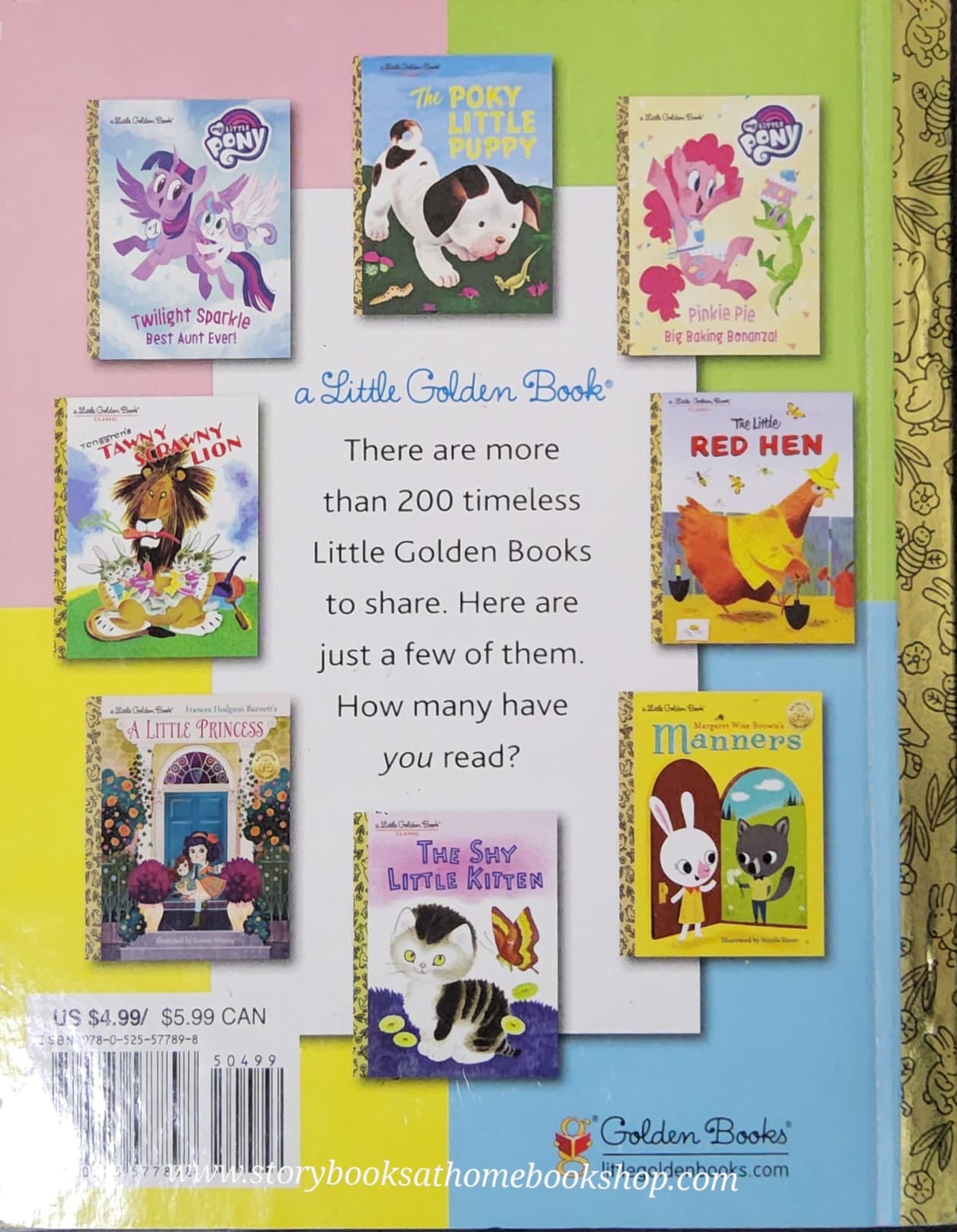 หนังสือนิทานปกแข็ง ** 🍅🍓A LITTLE GOLDEN BOOK:MY LITTLE PONY:RAINBOW DASH READING RAINBOOM