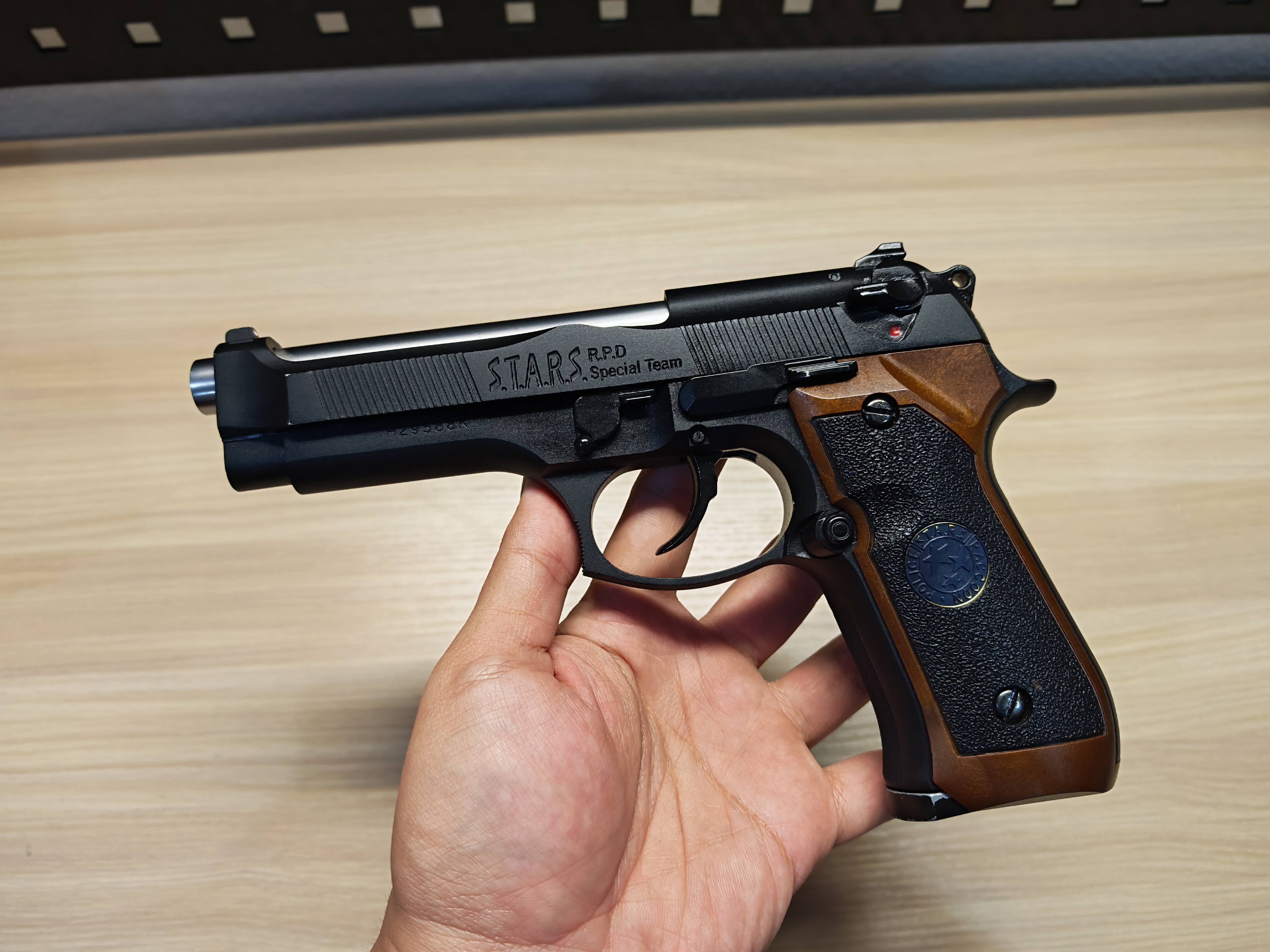 WE Beretta M92 Samurai Edge Biohazard Semi Version BB Gun บีบีกัน แบบแก๊ส ปืนอัดลม มือสอง Airsoft Gun