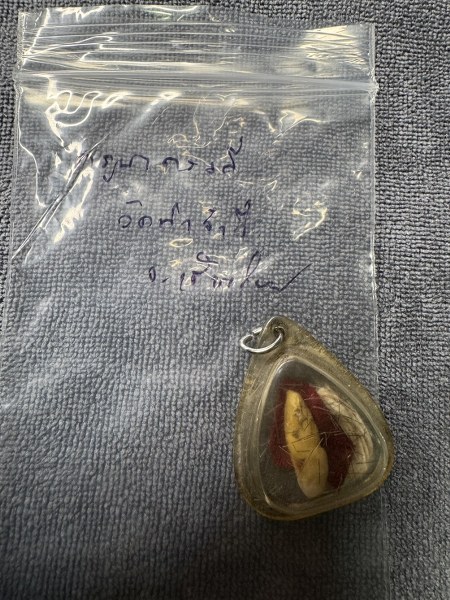 พระทันตธาตุครูบาดวงดี วัดท่าจำปี จ.เชียงใหม่ ร.ต.อ.พิทักษ์ ได้มาจากอดีตพ่อกำนันคม อายุ 72 ปี เคยเป็นกำนันใน อ.ดอยหล่อ จ.เชียงใหม่ ระหว่าง ปี 2552-2560 พ่อกำนันคม เป็นลูกศิษย์ครูบาดวงดี วัดท่าจำปี พ่อกำนันได้รับพระทันนตธาตุนี้มาเมื่อปี 2553