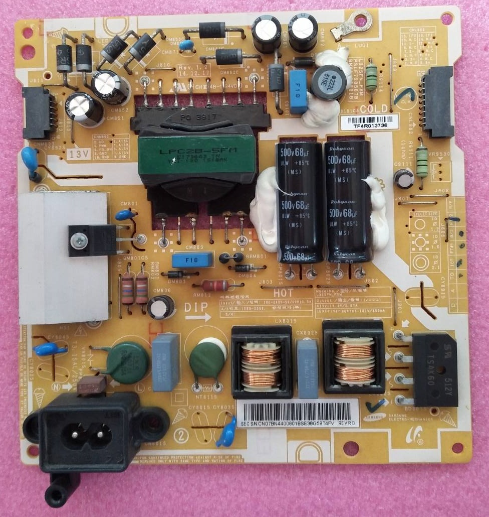 POWER SUPPLY SAMSUNG (ซับพลาย ซัมซุง) มือสองพร้อมใช้งาน รุ่น UA32J5500AK UA32J5100AK พาร์ท BN44-00801A BN44-00801B BN44-00801E BN94-09545A
