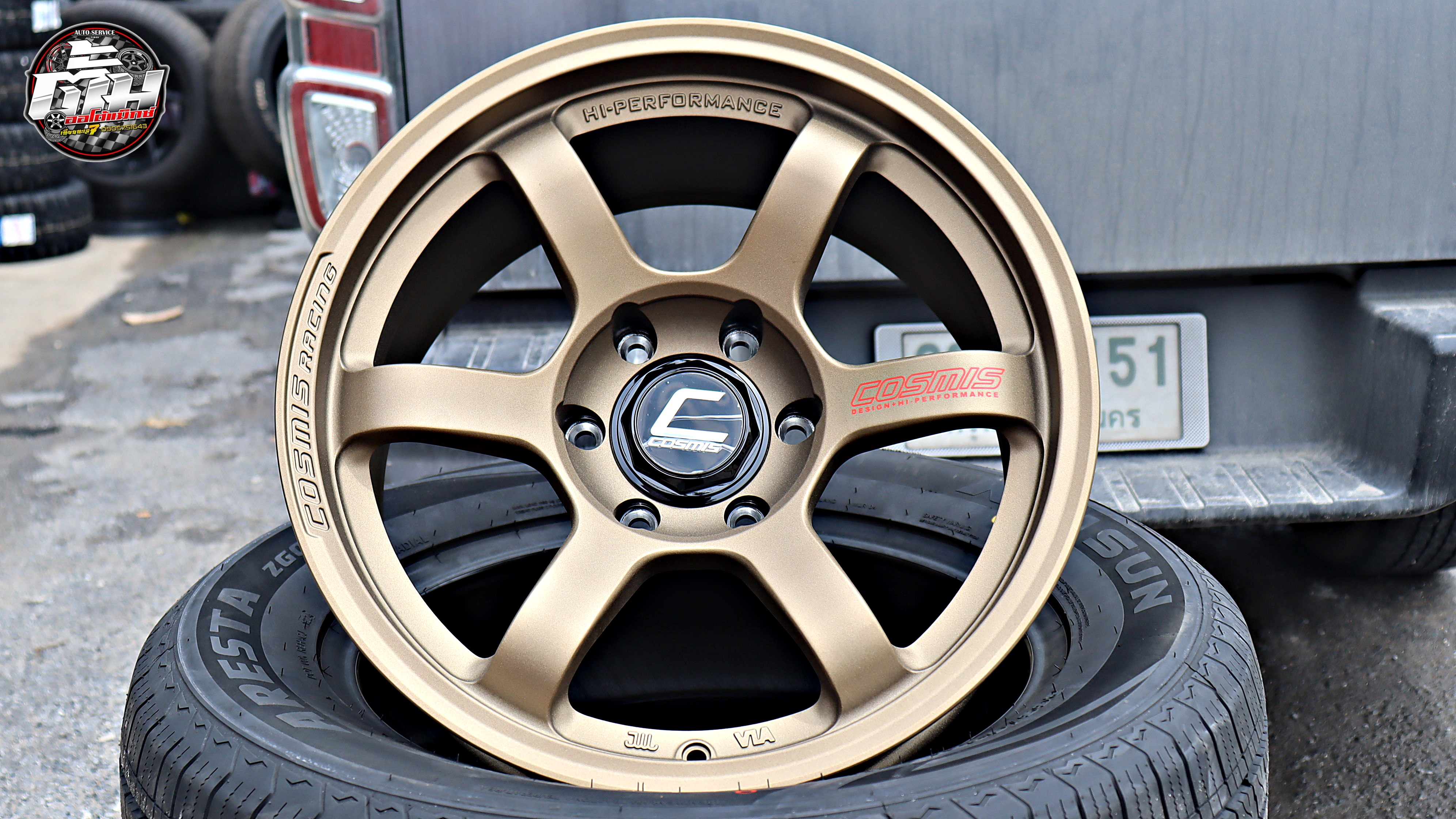 ISUZU HI-Lander เปลี่ยนล้อยาง ล้อ COSMIS RG-06S ขอบ18นิ้ว ยาง ARISUN ZG02 265/60R18 114V