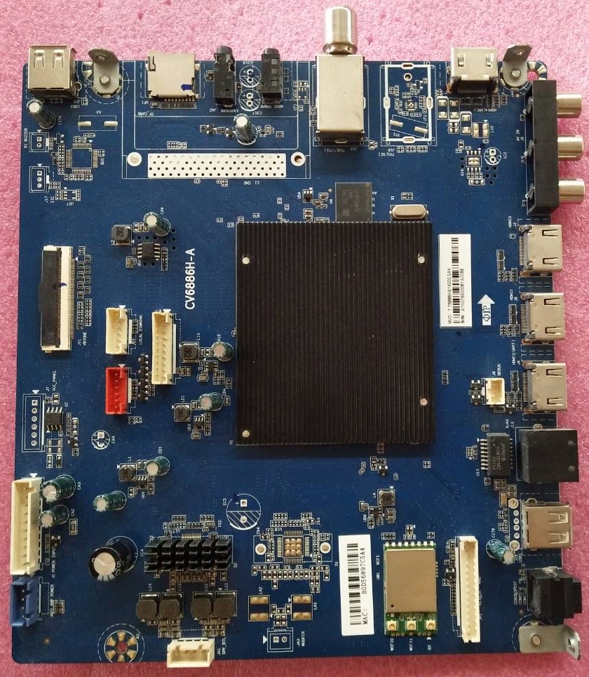 วันบอร์ดทีวีไฮเออร์ HAIER อะไหล่แท้มือสองพร้อมใช้งาน ใช้กับรุ่นLE50K8000UA พาร์ทติดบอร์ดCV6886H-A ทีคอน TC.P500UHDPV7D.2