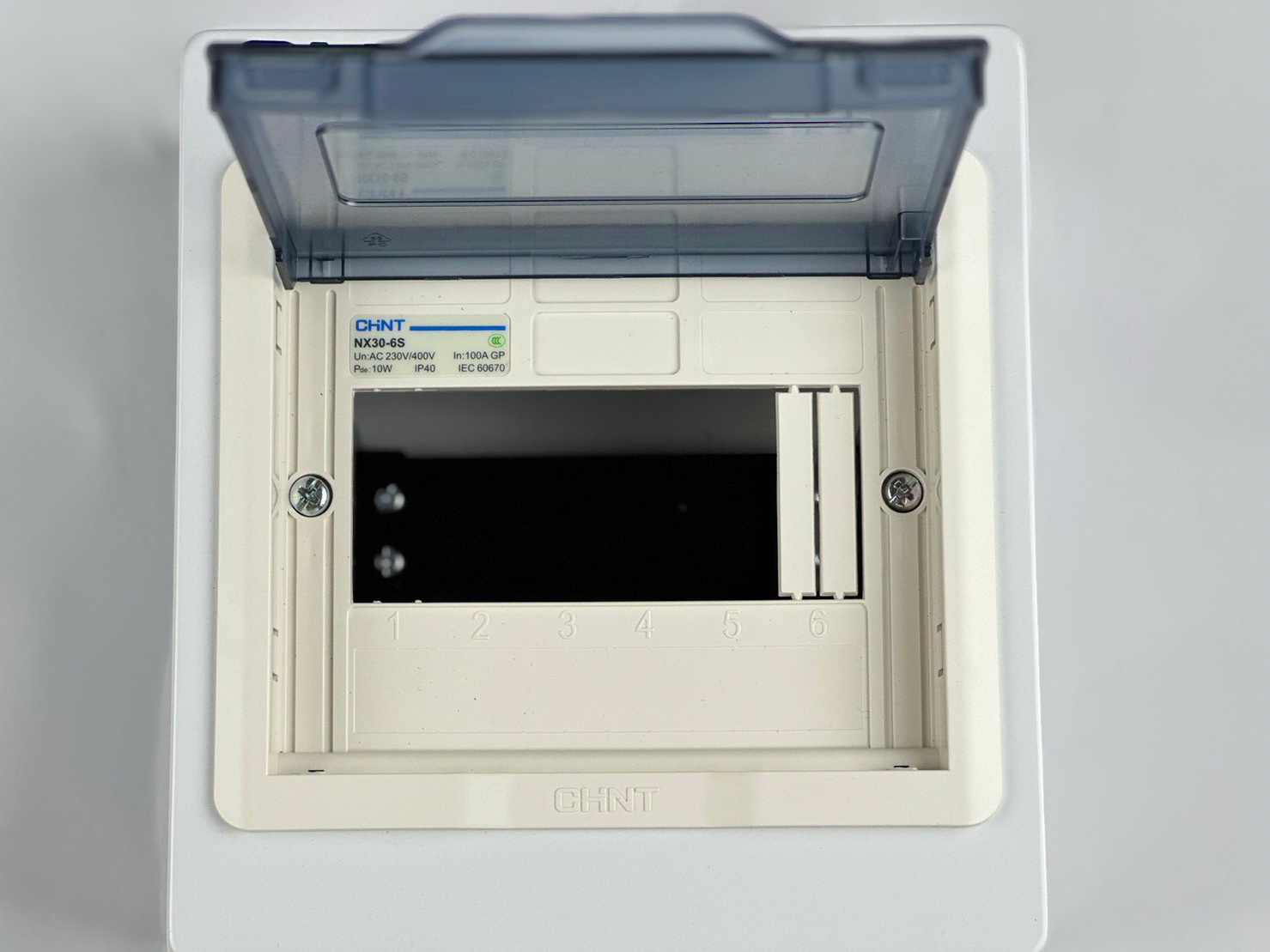 ตู้คอนซูมเมอร์ยูนิต Consumer Unit ตู้ควบคุมไฟ ตู้เปล่า 6 ช่อง รุ่น NX30-6S