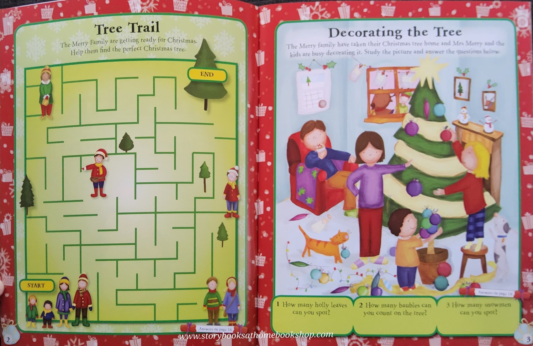 Activities Book** ðð TIME FOR CHRISTMAS WITH STICKER&ACTIVITY FUN