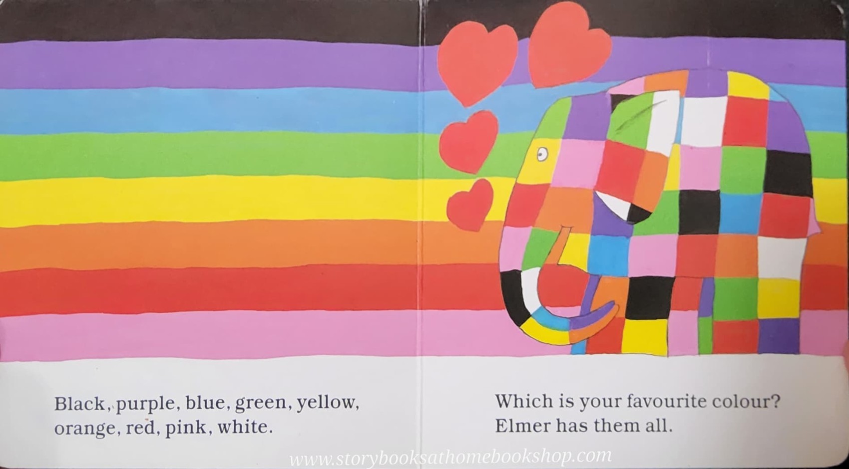 BOARD BOOK** 🍅🍓ELMER'S COLOURS BY DAVID MCKEE